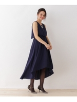 Luxe brille フェイクパール付ドレス/ネイビー(093)