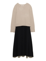 ニットドッキングワンピース/OWHT