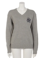 フラワー パッケージ Vネック ニット トップス/T.GRY