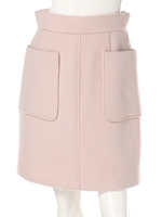 ポケット台形スカート(ピンク)/ピンク