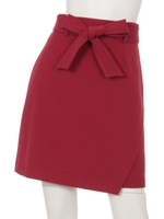 リボンベルト裏起毛タイトスカート/ピンク