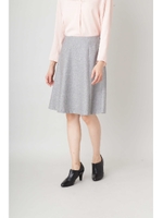 カラーメランジスカート/グレー(020)