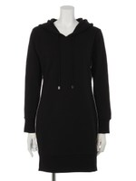 サイドラインパーカーワンピース/グレー