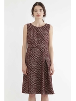 ブリジット千鳥フロッキープリントワンピース/MIDNIGHT(120)