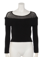 レイヤードシアニット/ブラック