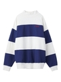 STRIPED SWEAT TOP/ホワイト