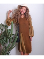 【anap mimpi】シフォンワンピース&ニットトップス 2P SET/CAM