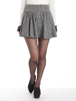 グレンチェック　スカパン/ブラック