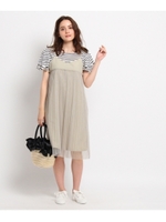 ZAMPA urban hymns チュールプリーツワンピース/ブラック(019)