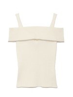 タンクオフショルリブトップス/OWHT