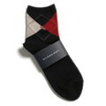 2015SS 新作 新品 バーバリー BURBERRY アーガイルソックス 靴下 ブラック系 d-000329 レディース