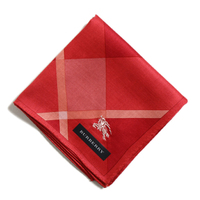 2015SS 新作 新品 バーバリー チェックハンカチ 34609bur レッド系 メンズ レディース