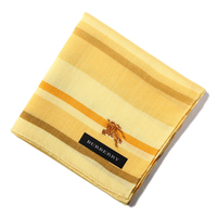 2015SS 新作 新品 バーバリー ボーダーハンカチ d-000124 黄系 メンズ レディース