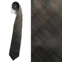 2015SS 新作 新品 バーバリーブラックレーベル チェックネクタイ d-000405 カーキ系 メンズ
