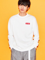 CONVERSE|ボックス刺繍クルーネックプルオーバー