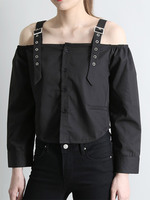 DAMMY/アイレットオフショルダートップス