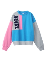 MULTI COLOR SWEAT TOP/ライトブルー