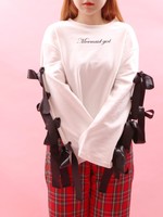 WC/リボンスリーブスウェット