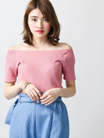 WEGO/2WAYオフショルTシャツ