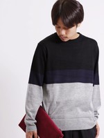 WEGO/カラーブロックニット