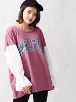 WEGO/キャンディースリーブスウェットワンピース