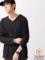 WEGO/サーモストレージVネックTシャツ
