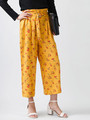 WEGO/ベルトクロップドワイドパンツ