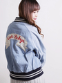 WEGO/リボンワッペンデニムブルゾン