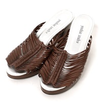 yoshie inada サンダル M バーバリーロンドン 69934 BURBERRY LONDON ブラック レディース