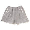 【60%OFF】【キッズ向け】裾スカラップカットキュロット