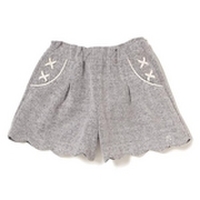 【60%OFF】【キッズ向け】裾スカラップカットキュロット