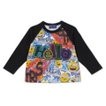 【50%OFF】【ベビー】ナカムラくん絵文字柄ラグラン袖Tシャツ