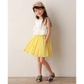 【64%OFF】ウエストリボンつきギャザーフレアスカート