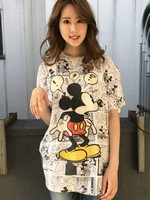 【USED】Mickey キャラクターTシャツ