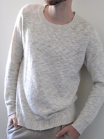 【gim/ジム】綿麻スラブクルーネックニット