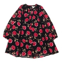 【50%OFF】【ガールズ向け】バラ柄ワンピース