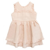 【50%OFF】【ベビー向け】フリル切替えノースリーブワンピース