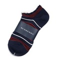【新品】 くるぶしソックス ボーダー 23cm〜25cm バーバリーロンドン 70356 BURBERRY LONDON ネイビー メンズ