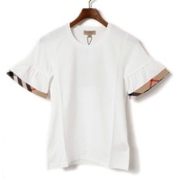 【新品】 クルーネック スリーブディテール 半袖 Tシャツ サイズS S バーバリーロンドン y-001299 BURBERRY LONDON ホワイト メンズ