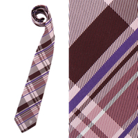 【新品】 クレストブリッジ カラフル　チェックタイ 147×8cm cb-000406 CRESTBRIDGE ピンク系 メンズ