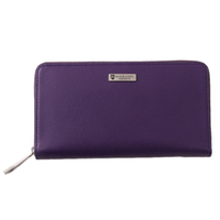 【新品】 クレストブリッジ プリズムレザーラウンドジップウォレット 全長19.5cm cb-000393 CRESTBRIDGE パープル系 メンズ