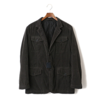 【新品】 コーデュロイジャケット M バーバリーロンドン 47898 BURBERRY LONDON グレー系 メンズ