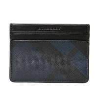 【新品】 コンパクトパスケース 10×7.5cm バーバリー y-001078 BURBERRY ネイビーブラック メンズ