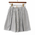 【新品】 スカート ストライプ 36 バーバリーブルーレーベル 47568 BURBERRY BLUE LABEL グレー系 レディース