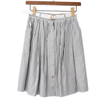 【新品】 ストライプスカート 36 バーバリーブルーレーベル 49087 BURBERRY BLUE LABEL グレー系 レディース