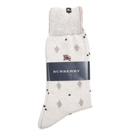 【新品】 ソックス ダイヤ 25〜26cm バーバリーロンドン 70301 BURBERRY LONDON ベージュ メンズ