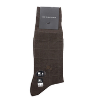 【新品】 ソックス 靴下 25〜26 バーバリー 52086 BURBERRY ダークグレー系 メンズ