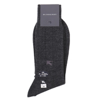 【新品】 ソックス 靴下 ウール 25cm バーバリー 45799 BURBERRY ブラック系 メンズ