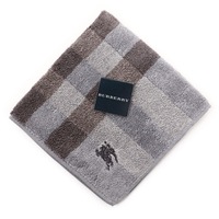 【新品】 タオルハンカチ  バーバリー 60397 BURBERRY グレー系 レディース