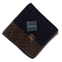 【新品】 タオルハンカチ  バーバリーロンドン 68810 BURBERRY LONDON ネイビー レディース